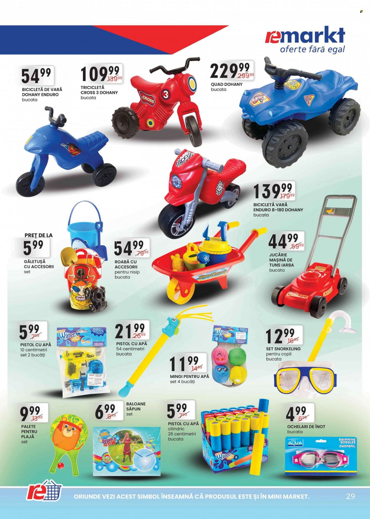 Cataloage remarkt - 23.06.2022 - 06.07.2022 - Produse în vânzare - baloane, bicicleta, jucărie, pistol, roabă. Pagina 29.