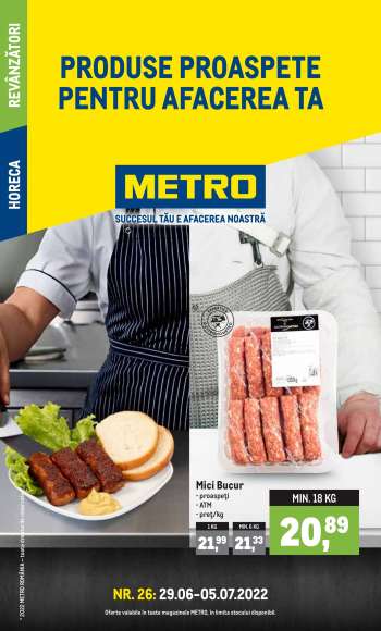 Catalog Metro - Produse proaspete: Carne, pește, fructe și legume