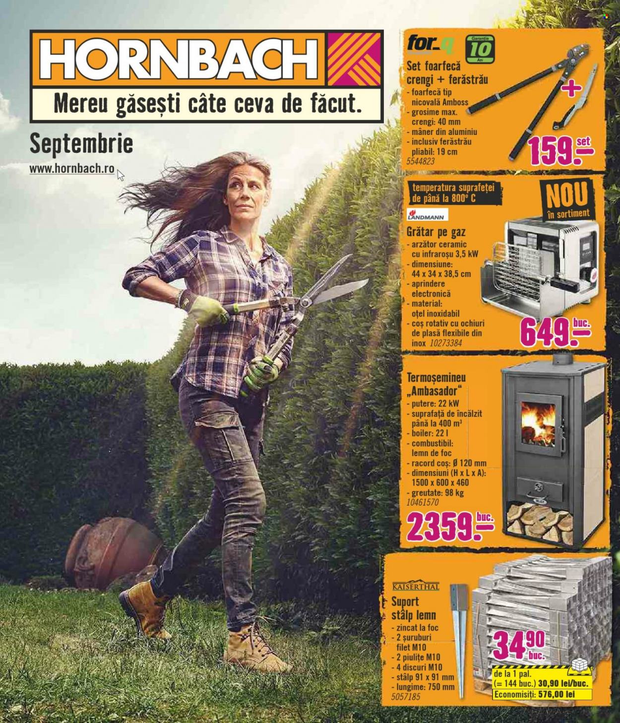 Cataloage Hornbach  - 29.08.2022 - 02.10.2022. Pagina 1.