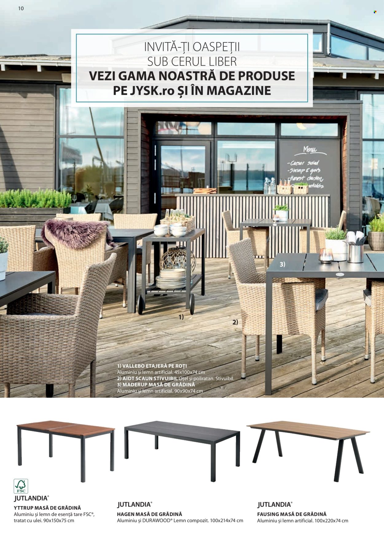 thumbnail - Cataloage JYSK - Produse în vânzare - etajeră, scaun, scaun de grădină, masă. Pagina 11.