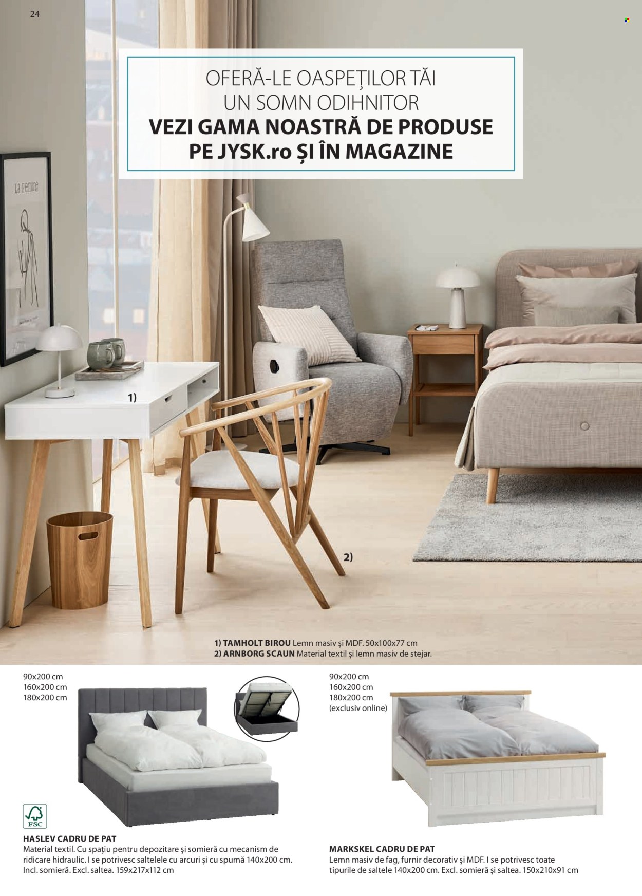 thumbnail - Cataloage JYSK - Produse în vânzare - birou, scaun, cadru pentru pat. Pagina 25.