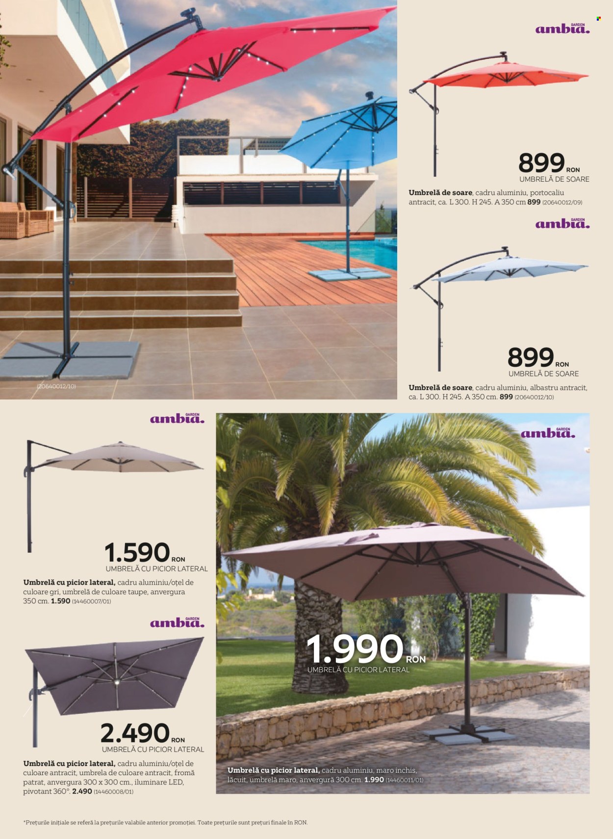 thumbnail - Cataloage XXXLutz - 21.03.2024 - 30.09.2024 - Produse în vânzare - umbrelă soare. Pagina 32.