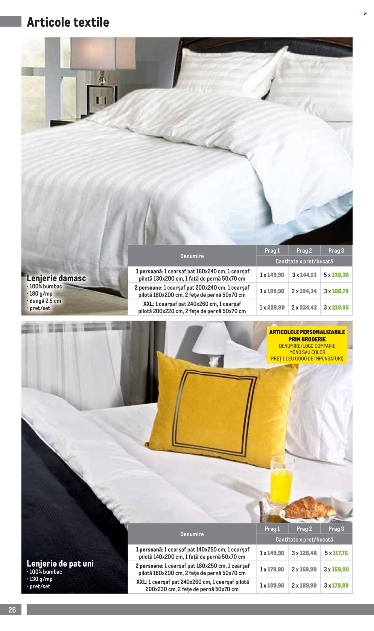 thumbnail - Cataloage Metro - 01.04.2024 - 30.06.2024 - Produse în vânzare - lenjerie pat. Pagina 26.