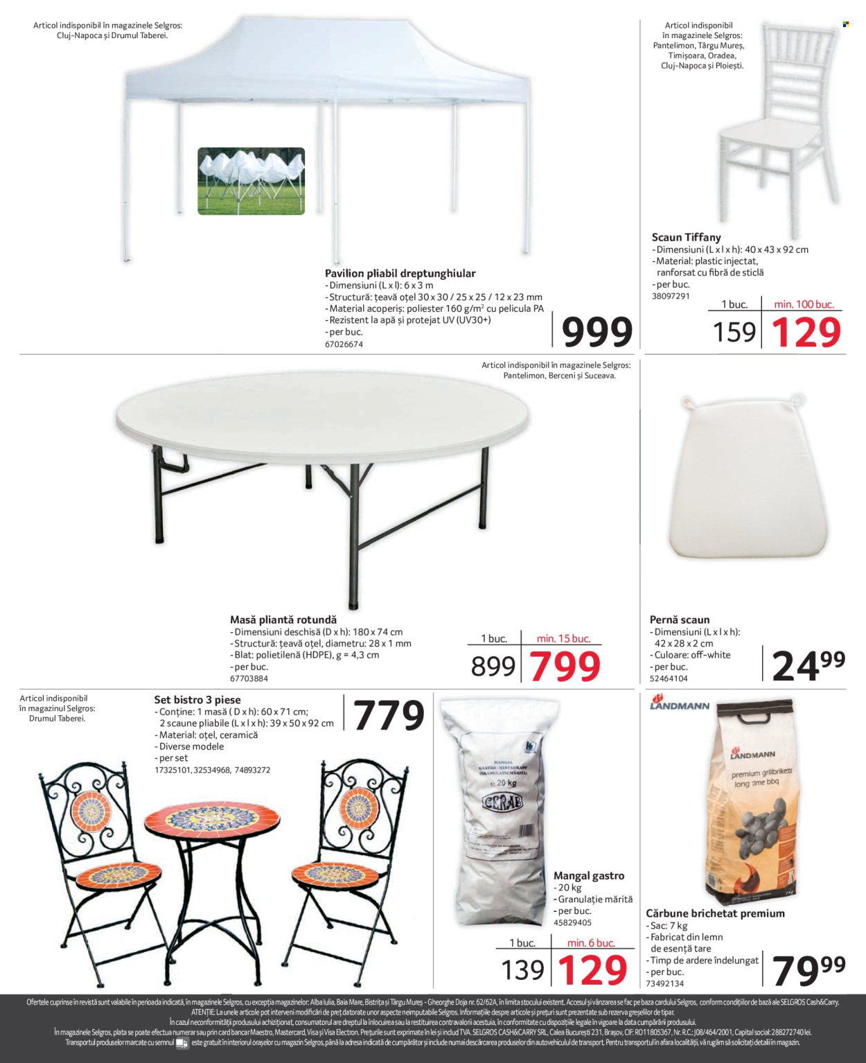 thumbnail - Cataloage Selgros - 01.04.2024 - 15.05.2024 - Produse în vânzare - apă, Cif, pernă de scaun, masă, sac, pavilion gradina. Pagina 24.