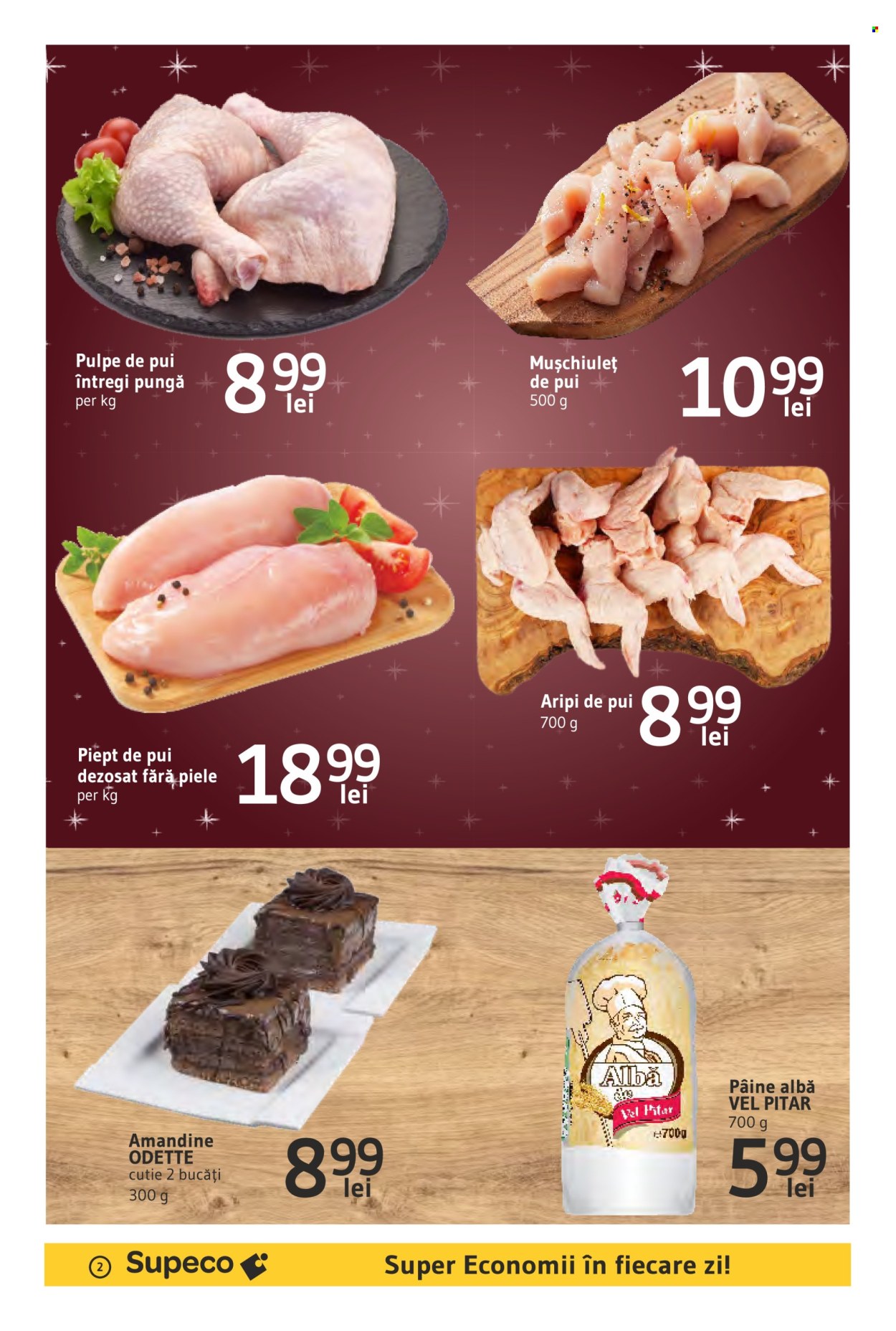 thumbnail - Cataloage Supeco - 18.04.2024 - 01.05.2024 - Produse în vânzare - pâine, pulpe de pui, piept de pui, aripi de pui, carne de pui, muşchiuleţ de pui. Pagina 2.