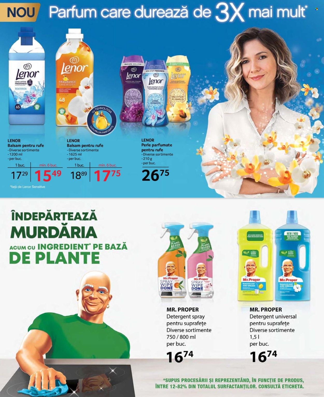 thumbnail - Cataloage Selgros - 19.04.2024 - 02.05.2024 - Produse în vânzare - detergent, Mr. Proper, detergent pentru suprafeţe, balsam de rufe, Lenor, perle de rufe, parfum, plante. Pagina 36.