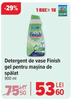 Detergent de vase Finish gel pentru mașina de spălat