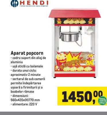 Aparat popcorn