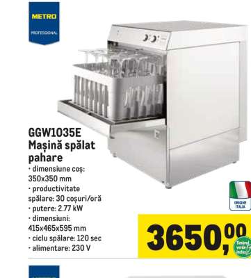 GGW1035E Mașină spălat pahare