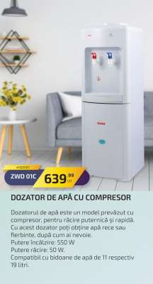 Dozator de apă cu compresor
