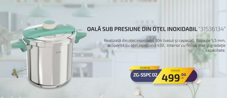 Oală sub presiune din oțel inoxidabil