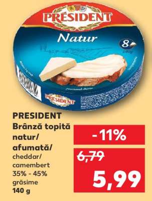 PRESIDENT Brânză topită