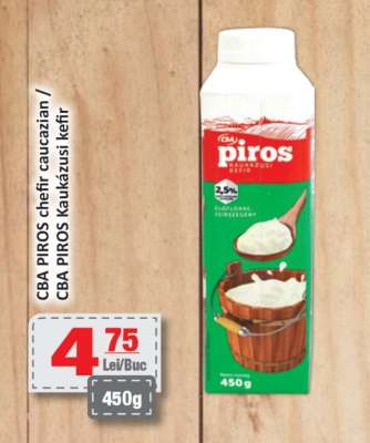 CBA PIROS chefir caucazian / CBA PIROS Kaukázusi kefir