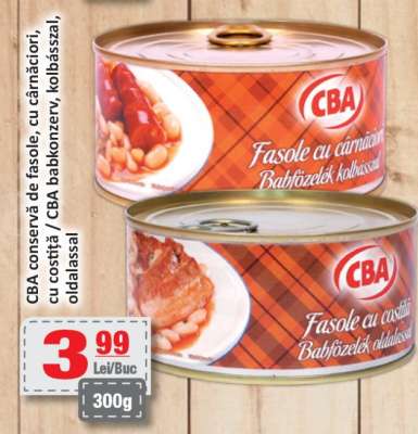 CBA Conservă de fasole
