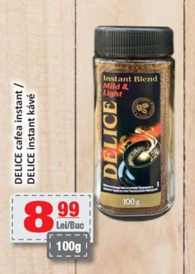 DELICE cafea instant / DELICE instant káva
