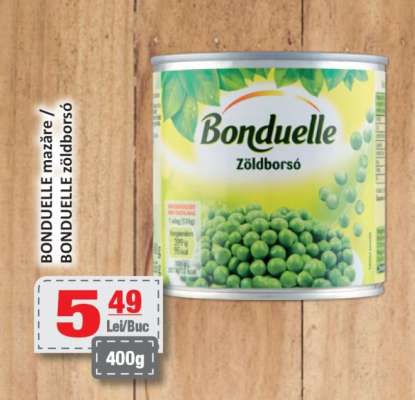 BONDUELLE mazăre / BONDUELLE zöldborsó
