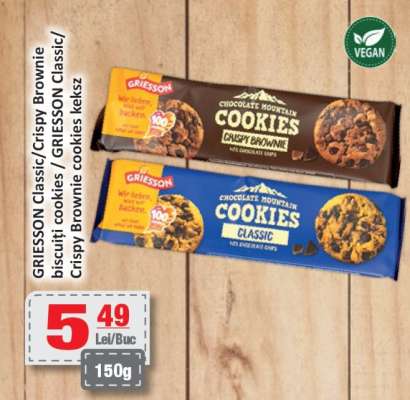 GRIESSON Classic/Crispy Brownie Cookies