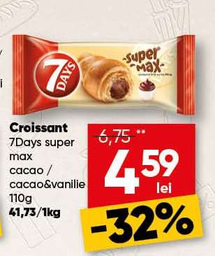 Croissant 7Days super max cacao / cacao&vanilie 110g