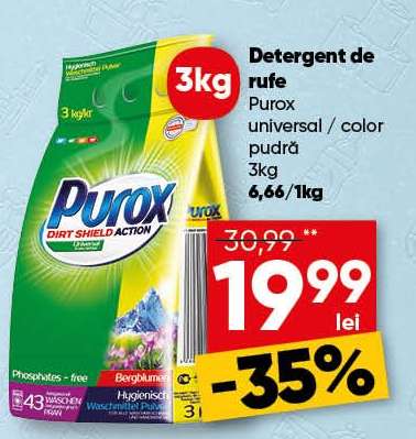 Detergent de rufe Purox