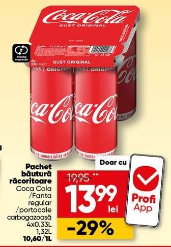 Pachet băutură răcoritoare Coca Cola / Fanta