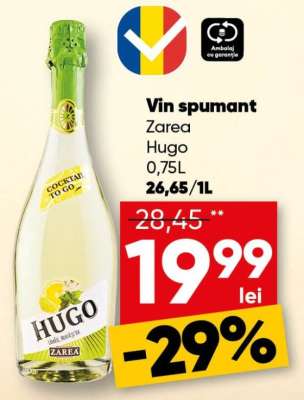 Vin spumant Zarea Hugo