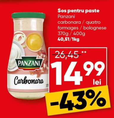 Sos pentru paste Panzani