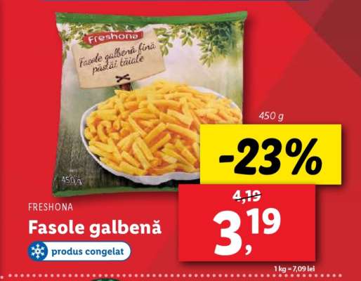 FRESHONA Fasole galbenă