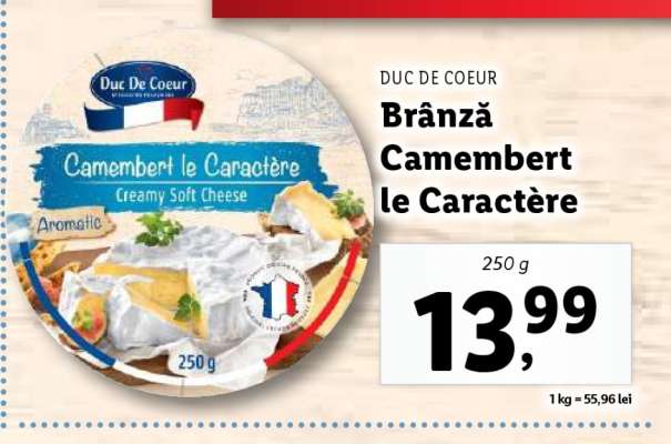 Brânză Camembert le Caractère