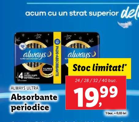 Always Ultra Absorbante periodice