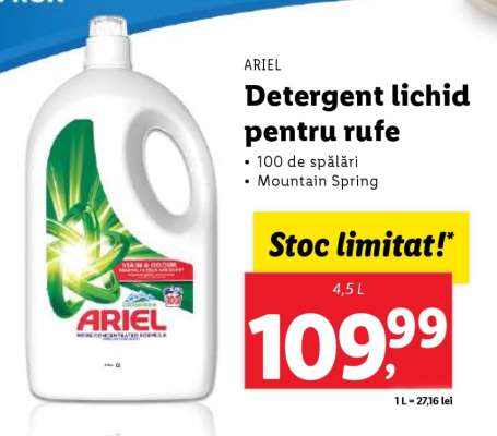 Detergent lichid pentru rufe ARIEL