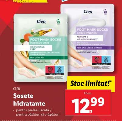 Șosete hidratante Cien