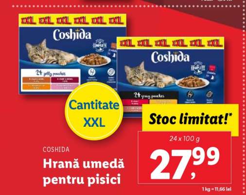 COSHIDA Hrană umedă pentru pisici