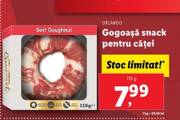 Gogoasă snack pentru căței