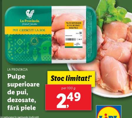 Pulpe Superioare de Pui, Dezosate, Fără Piele