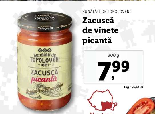 Zacuscă de vinete picantă