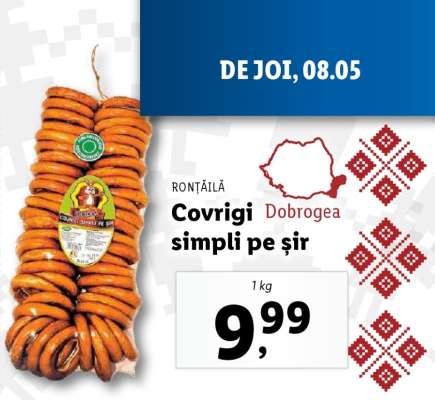 Covrigi simpli pe șir