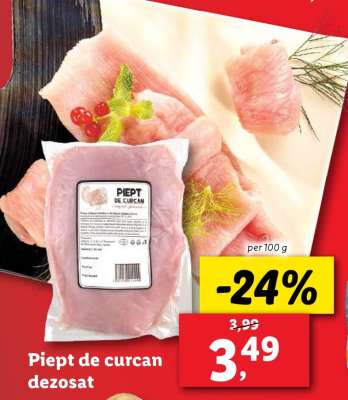 Piept de curcan dezosat