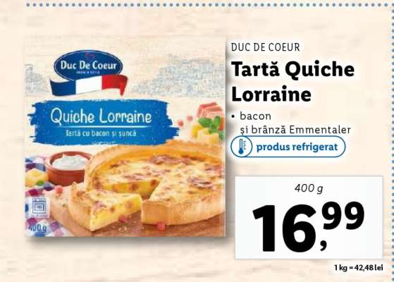 Tartă Quiche Lorraine