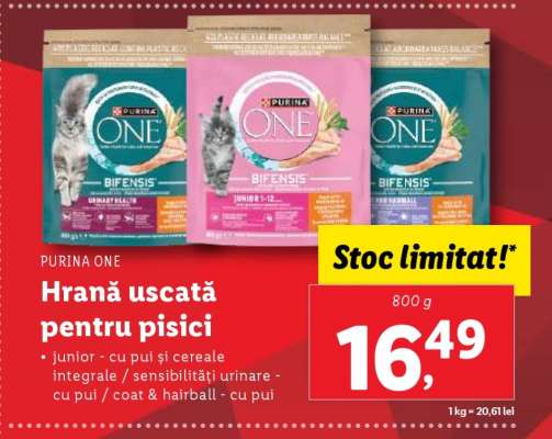 PURINA ONE Hrană uscată pentru pisici