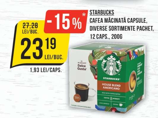 STARBUCKS Cafea Măcinată Capsule