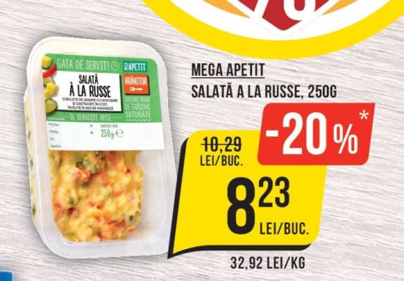 MEGA APETIT SALATĂ A LA RUSSE, 250G
