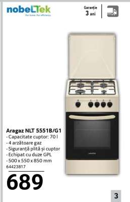 Aragaz NLT 5551B/G1