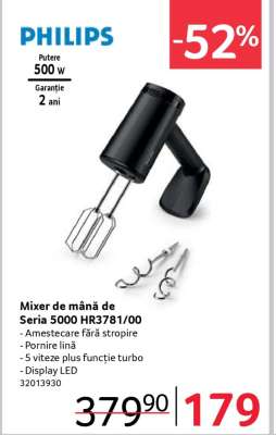 Mixer de mână de Seria 5000 HR3781/00