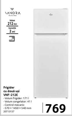 Frigider cu două uși VNF-212E