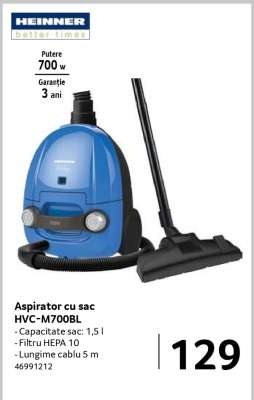 Aspirator cu sac HVC-M700BL