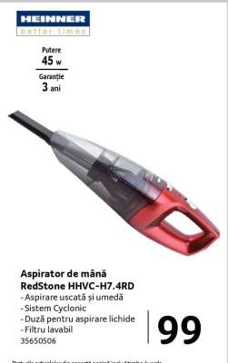 Aspirator de mână RedStone HHVC-H7.4RD