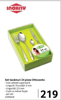 Set tacâmuri 24 piese Ottocento