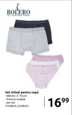 Set chiloți pentru copii