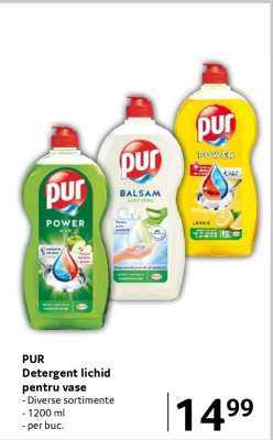 PUR Detergent lichid pentru vase