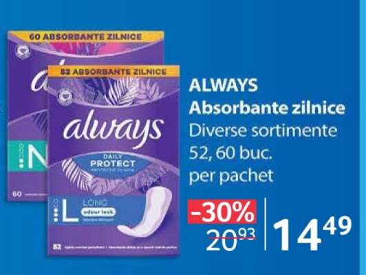 ALWAYS Absorbante zilnice
